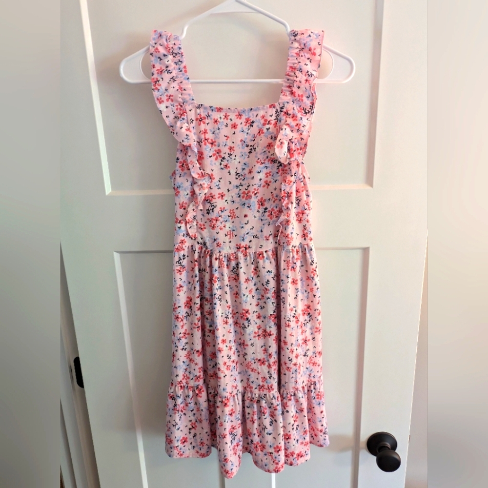 Tommy Hilfiger Floral Pink and Blue Kids Dress
